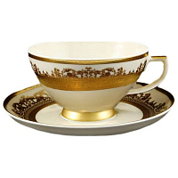 Чайная пара 1шт Constanza Creme Gold 9359 Falkenporzellan