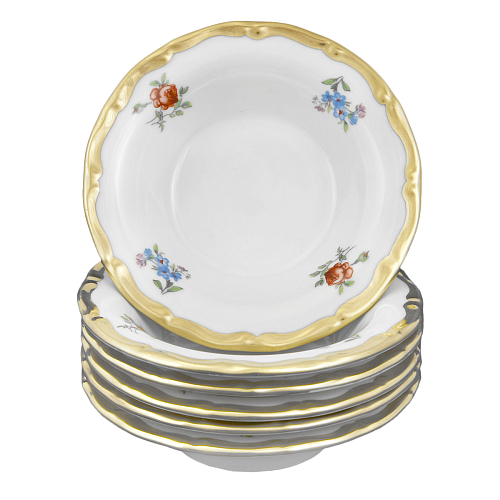 Набор розеток 11см 6шт слоновая кость Мария Луиза Carlsbad