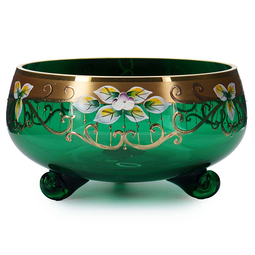 Тройножка 20см золото зеленый фон Star Crystal