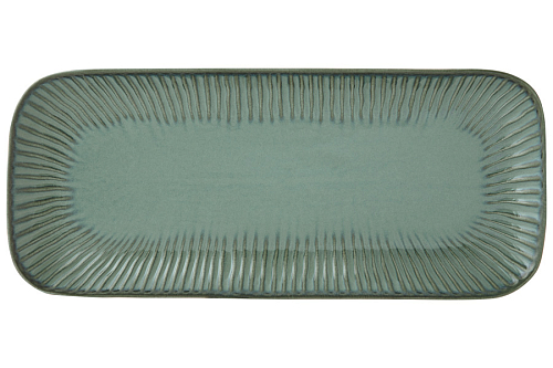 Блюдо прямоугольное 36*16см зелёный Gallery без инд уп Easy Life