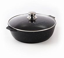 Жаровня 6л 32см Гранит Black Мечта