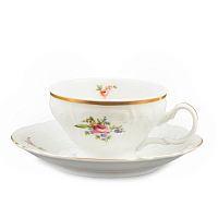 Набор чайных пар 155мл 6шт с большой ручкой Лопух Bernadotte