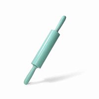 Скалка 39,5*5,5см (силикон) Fissman