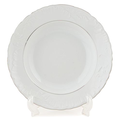 Набор тарелок 22,5см 6шт Repast Rococo Платиновая полоса