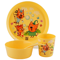Набор детской посуды Три кота Обучайка 