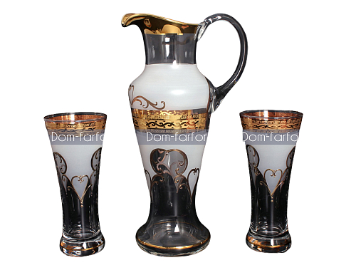 Набор 7пр графин и стаканы Antik Х-ка золото