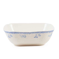 Салатник квадратный 20,5см Blue Flowers