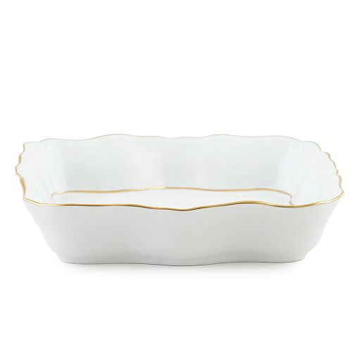 Салатник квадратный 24см Престиж Marquise Gold Queen's Crown