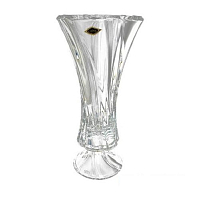 Ваза 40см на ножке Oklahoma Aurum Crystal