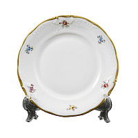 Набор тарелок 19см 6шт Мейсенский цветок слоновая кость Аристократ Queen's Crown