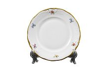 Набор тарелок 19см 6шт Мейсенский цветок слоновая кость Аристократ Queen's Crown