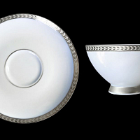 Набор чайных пар 6пер 12пр Constanza Platin 9209 Falkenporzellan