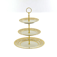 Горка 3 яруса Imperial Cream Gold Falkenporzellan