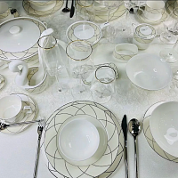 Сервиз столовый 6пер 28пр Pandora cream в под.уп. 