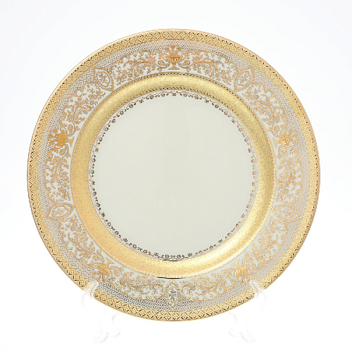Блюдо круглое 32см 1шт Majestik Cream Gold Falkenporzellan 