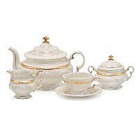 Чайный сервиз 15 пр Золотая лента слоновая кость Rudolf Kampf