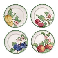 Набор тарелок 21см 4шт French Garden Modern Fruits Ассорти Villeroy&Boch