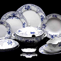 Сервиз столовый 6пер 26пр Синие розы Bernadotte