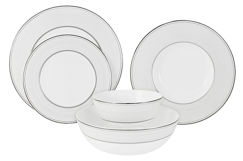 Сервиз столовый 6 пер 21пр Жемчуг Emily Anna Lafarg