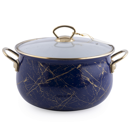 Кастрюля 5л Lacivert Mermer