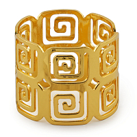 Кольцо для салфетки 4*3,5см Греческий золотой