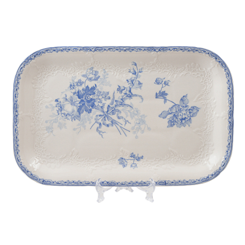 Поднос 36*23,5см Blue Flowers Поднос 36*23,5см Blue Flowers