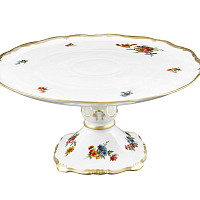 Тортница 30см н/н Мейсенский букет Queen's Crown