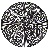 Салфетка сервировочная плейсмат 38см Аjouré черная Nouvelle Daily