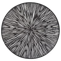 Салфетка сервировочная плейсмат 38см Аjouré черная Nouvelle Daily