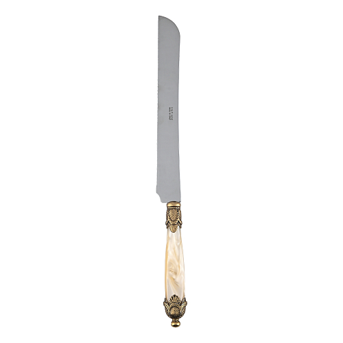 Нож для хлеба Siena Antique Gold Shampagne Steel Domus Design