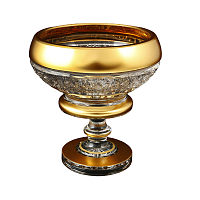 Варенница 12.8см н/н 1шт хрусталь с золотом Снежинка Crystal HeArt