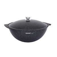Казан для плова 9л со стек крышкой Granit Ultra Blue Кукмара