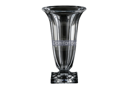 Ваза 33см Magma белая ножка Crystalite Bohemia