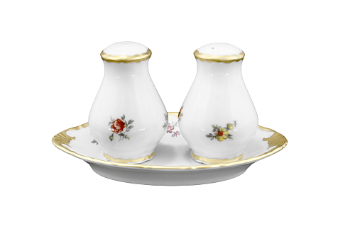 Набор для специй 3пр Мейсенский цветок Queen's Crown