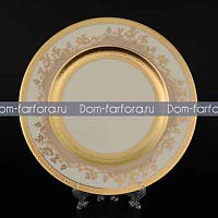 Набор тарелок 27см 6шт Constanza Cremе Gold 9320 Falkenporzellan 