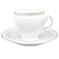 Набор чайных пар 160мл бочка Белый узор Bernadotte