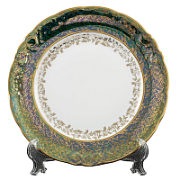 Набор тарелок 25см 6шт Зеленый Лист Roman Lidicky