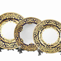 Набор тарелок 18пр Natalia Cobalt Gold Falkenporzellan 