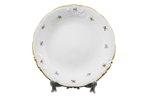 Блюдо круглое 30см Мейсенский цветок Слоновая кость Аристократ 