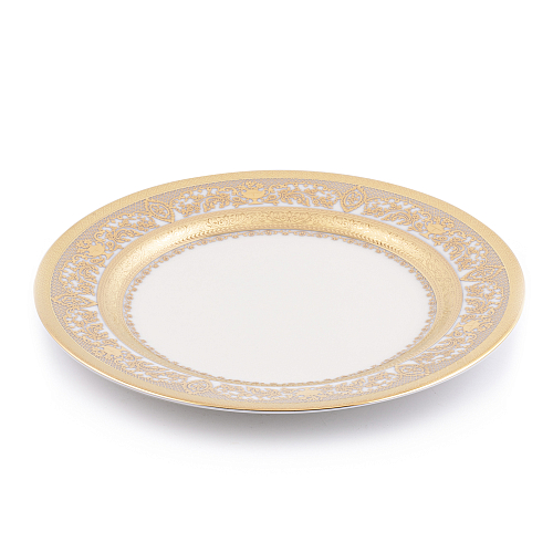 Набор тарелок 20см 6шт Majestik Cream Gold
