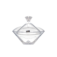Конфетница 18см с крышкой Triangle Crystalite Bohemia