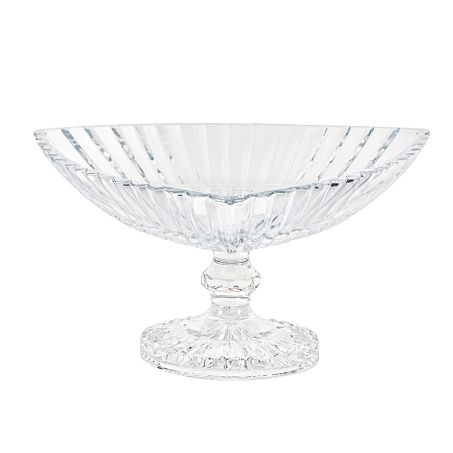 Фруктовница 31см на ножке Crown Max Crystal