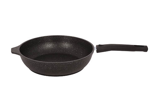 Сковорода 22см с ручкой Темный Мрамор Кукмара