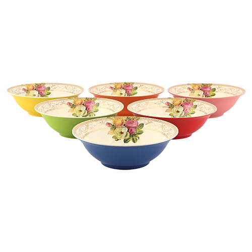 Набор салатников 6шт 18см Радуга Royal Classics Набор салатников 6шт 18см Радуга Royal Classics