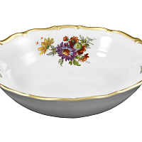 Набор салатников 19см 6шт Мейсенский букет Queen's Crown