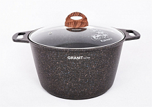 Кастрюля 8л со стекл. крышкой Granit ultra Original