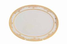 Блюдо овальное 24см Creme Gold 9077 Falkenporzellan