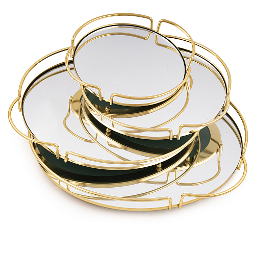 Набор подносов 4шт Gold