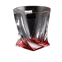 Набор стаканов 340мл 6шт Quadro красные Crystalite Bohemia