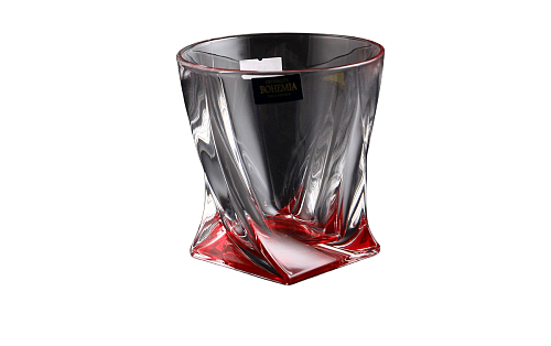 Набор стаканов 340мл 6шт Quadro красные Crystalite Bohemia